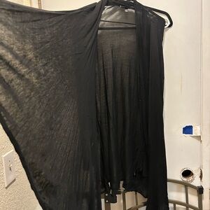 Lane Bryant Black Open-Front Cardigan